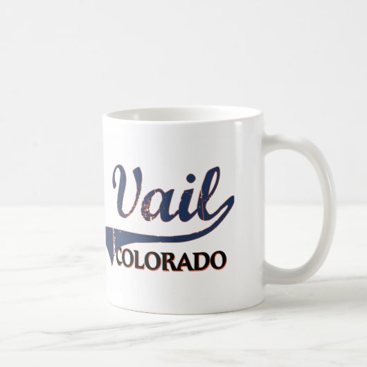 Mug Classique de ville de Vail le Colorado (Droite)