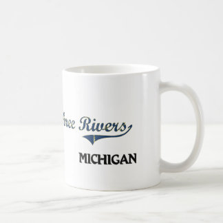 Mug Classique de ville du Michigan de trois rivières