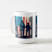 Mug classique des soldats américains, 15 oz (Devant gauche)
