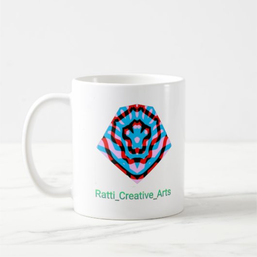 Mug classique, design de texte "Ratti_Creative_Art (Gauche)