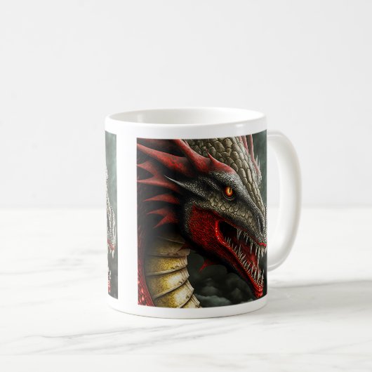 Mug classique dragon, 11 oz (Devant droit)