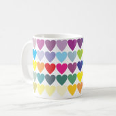 Mug Classique du coeur romantique (Devant gauche)
