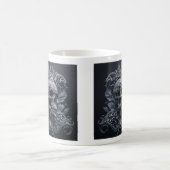 Mug classique du crâne orné, 11 oz (Centre)