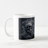 Mug classique du crâne orné, 11 oz (Gauche)