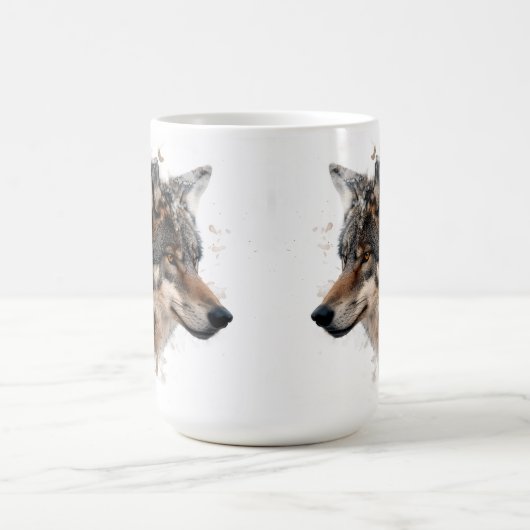 Mug classique du loup hypnotisant (Centre)