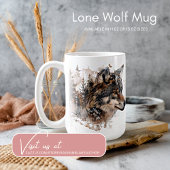Mug classique du loup hypnotisant