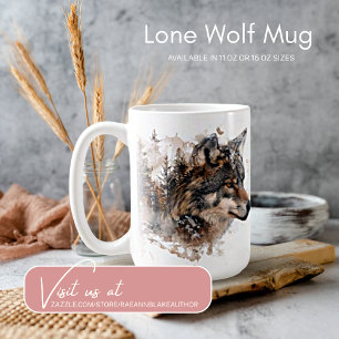 Mug classique du loup hypnotisant
