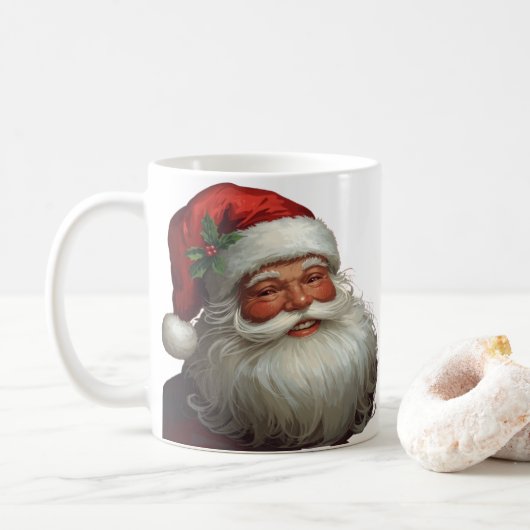 Mug classique du Père Noël (Avec donut)