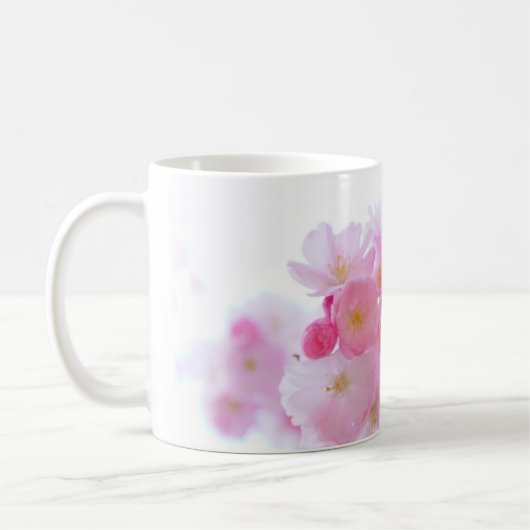 Mug classique en fleurs de cerises japonaises (Gauche)