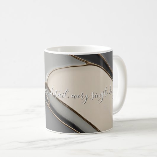 Mug classique en graphisme abstrait (Devant droit)
