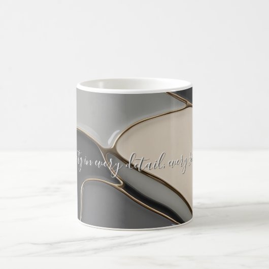 Mug classique en graphisme abstrait (Centre)