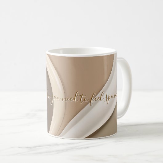 Mug classique en graphisme abstrait (Devant droit)