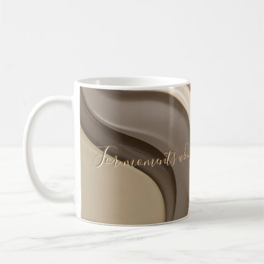 Mug classique en graphisme abstrait (Gauche)