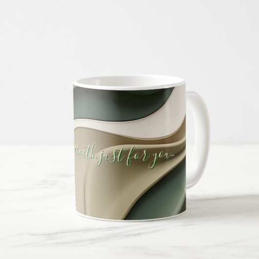 Mug classique en graphisme abstrait (Devant droit)