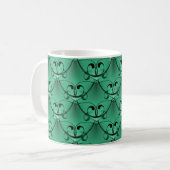 Mug classique en verre, vert menthe (Devant gauche)