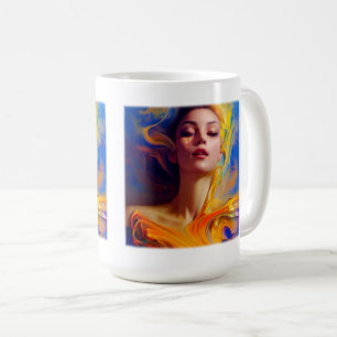 Mug classique femme en voie de dissolution, 15 oz