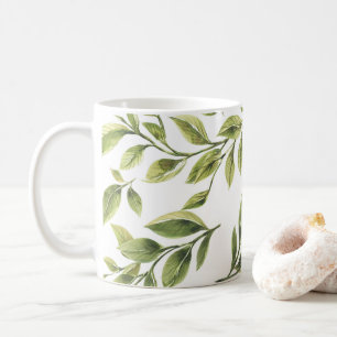 Mug Classique feuille vert printemps