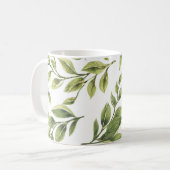 Mug Classique feuille vert printemps (Devant gauche)