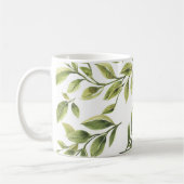Mug Classique feuille vert printemps (Gauche)
