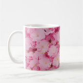 Mug classique Fleur de cerisier rose florale botan (Gauche)