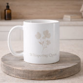 Mug classique Fleurs Taupe Brumeux, 11 oz