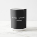 Mug Classique gris attrayant minimaliste<br><div class="desc">Découvrez nos modèles minimalistes modernes pour vous aider à concevoir votre produit parfait. Outils de modification faciles. Différents types et tailles, choix de couleur et de police.</div>
