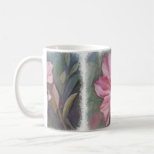 MUG CLASSIQUE HIBISCUS ROSE (Gauche)