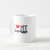 Mug Classique "j'aime ma" conception supra (Devant gauche)