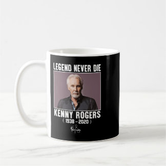 Mug Classique Kenny Rogers Légende Ne Meure Jamais