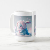 Mug classique lapin d'hiver, 15 oz (Devant gauche)