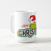 Mug Classique Le Grinch | Joyeux Joyeux Noël (Devant gauche)