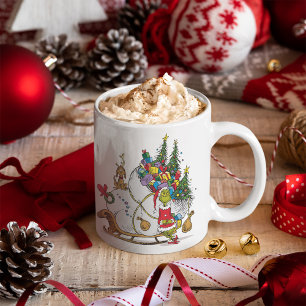 Mug Classique Le Grinch Le Grinch & Max Traîneau de