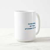Mug classique - Logo du 25e anniversaire de la VIV (Devant droit)