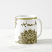 Mug Classique Mandala Inde Style 4 (Devant droit)