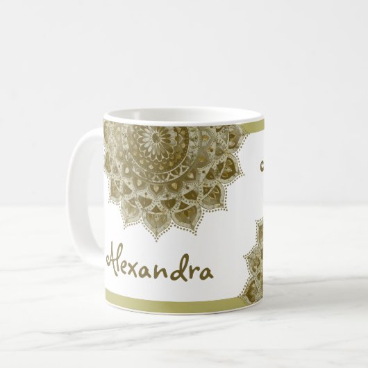 Mug Classique Mandala Inde Style 4 (Devant gauche)