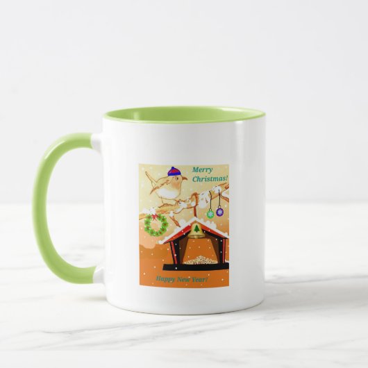 Mug classique - mangeur d'oiseaux de noël (Gauche)