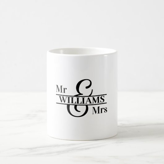Mug classique Mariage monogramme (Centre)