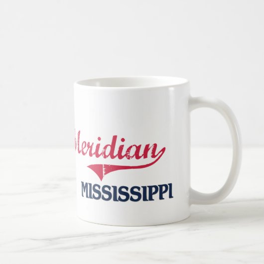Mug Classique méridien de ville du Mississippi (Droite)