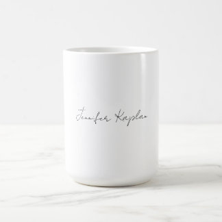 Mug Classique Minimaliste Professionnel Noir & Blanc