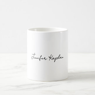 Mug Classique Minimaliste Professionnel Noir & Blanc