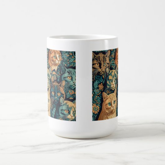 Mug classique Motif de chat, 15 oz (Centre)