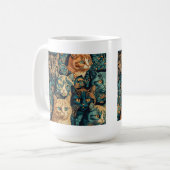 Mug classique Motif de chat, 15 oz (Devant gauche)