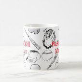 Mug classique Motif maman baseball, 11 oz (Centre)