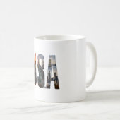 Mug Classique, Mug Drapeau USA – Café Esprit Améri (Devant droit)
