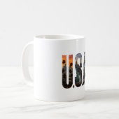 Mug Classique, Mug Drapeau USA – Café Esprit Améri (Devant gauche)