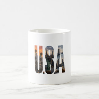 Mug Classique, Mug Drapeau USA – Café Esprit Améri