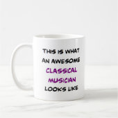 Mug classique musicien, génial (Gauche)