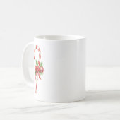 Mug Classique Noël Bâton de Bonbon Arc (Devant gauche)