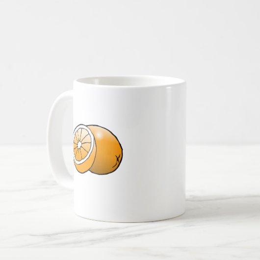 Mug classique orange (Devant gauche)
