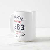 Mug Classique Original 1963 Pièces Originales Cadeau A (Devant gauche)